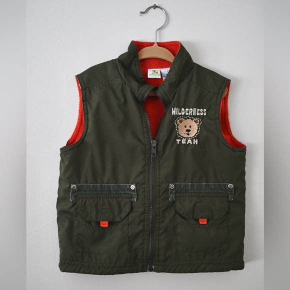 Sesame Street Other - Sesame Street Kids Vest - Dark Green and Red